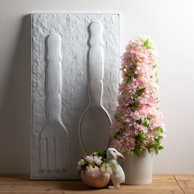 Sullivans Artificial Pink Blossom Cone Tree 27"H Pink Flowers 4 Sullivans Artificial Pink Blossom Cone Tree 27"H Pink Flowers - Image 2