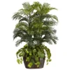 Nearly Natural 4.5' Double Areca W/Vase & Pothos Silk Plant -Artificial Plant Store GUEST c28cba02 ab79 4169 a090 ce07f552b562