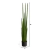 Nearly Natural 5-ft Sansevieria Snake Artificial Plant