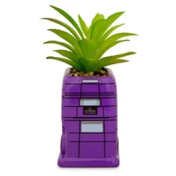 Silver Buffalo Harry Potter Knight Bus 3-Inch Ceramic Mini Planter With Artificial Succulent