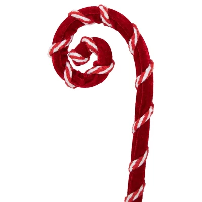 Northlight 27" Red And White Candy Cane Curls Christmas Spray 5 Northlight 27" Red And White Candy Cane Curls Christmas Spray - Image 3