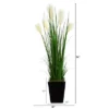 Nearly Natural 4.5-ft Wheat Plum Grass Artificial Plant In Black Metal Planter -Artificial Plant Store GUEST cd2440f8 6e19 4147 8988 2e1ec378aa7d