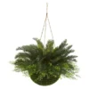 Nearly Natural 13-in Cycas Artificial Plant In Mossy Hanging Basket (Indoor/Outdoor) 1 Nearly Natural 13-in Cycas Artificial Plant In Mossy Hanging Basket (Indoor/Outdoor) -Artificial Plant Store GUEST cf6dca98 f1ab 4868 a44a 53b8b372c5a0