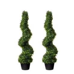 Forever Leaf 36" Spiral Boxwood In Black Pot (2 Pack), Indoor Artificial Plant For Home Decor 13 Forever Leaf 36" Spiral Boxwood In Black Pot (2 Pack), Indoor Artificial Plant For Home Decor -Artificial Plant Store GUEST d5a6ea10 011c 4bf6 ac22 ac1bf5638b55