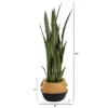 Nearly Natural 46-in Sansevieria Artificial Plant In Boho Chic Handmade Cotton & Jute White Woven Planter 2 Nearly Natural 46-in Sansevieria Artificial Plant In Boho Chic Handmade Cotton & Jute White Woven Planter -Artificial Plant Store GUEST d7b10c16 9848 4a92 8d29 7a81d1ae2ad8