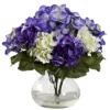 Nearly Natural Multi-Tone Beauty Hydrangea With Round Glass Vase, Beauty 1 Nearly Natural Multi-Tone Beauty Hydrangea With Round Glass Vase, Beauty -Artificial Plant Store GUEST d972b163 bf49 4ab4 8b43 8218c0cc108d