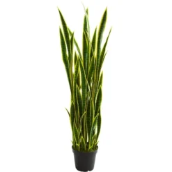 Nearly Natural 5-ft Artificial Sansevieria Snake Plant 5 Nearly Natural 5-ft Artificial Sansevieria Snake Plant -Artificial Plant Store GUEST dbba1f70 eb6c 4e93 8aff 6ce13d82d901