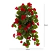 Nearly Natural 29-in UV Resistant Geranium Artificial Hanging Plant (Indoor/Outdoor) - Set Of 2 2 Nearly Natural 29-in UV Resistant Geranium Artificial Hanging Plant (Indoor/Outdoor) - Set Of 2 -Artificial Plant Store GUEST dc0baa34 29db 4a91 a8cf 4902e21861fb