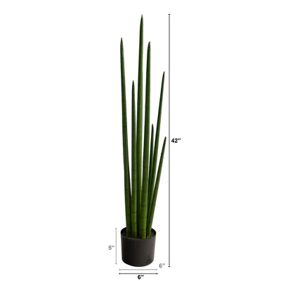 Nearly Natural 3.5-ft Sansevieria Snake Artificial Plant 3 Nearly Natural 3.5-ft Sansevieria Snake Artificial Plant