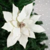 Northlight 24" Cream Poinsettia Christmas Stem Spray -Artificial Plant Store GUEST e531d98e 7594 447c bf7d a1bbec10e319