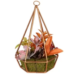 Northlight 9" Succulent Artificial Arrangement In Copper Wire Terrarium - Green/Brown 14 Northlight 9" Succulent Artificial Arrangement In Copper Wire Terrarium - Green/Brown -Artificial Plant Store GUEST e6854740 a335 4e53 87cc 5d98c85e485c