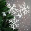 Northlight 28.5" Glittered White Snowflake And Reindeer Christmas Spray -Artificial Plant Store GUEST e797a243 d2b2 4ffc 9ff6 7d31469dbcf1