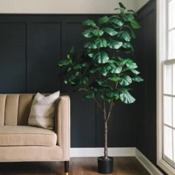 Forever Leaf 72" Artificial Fiddle Tree In Black Pot 3 Stem, Indoor Artificial Plant For Home Decor 10 Forever Leaf 72" Artificial Fiddle Tree In Black Pot 3 Stem, Indoor Artificial Plant For Home Decor -Artificial Plant Store GUEST f4a108dd 6bee 47ef b7a0 795f19e8f683