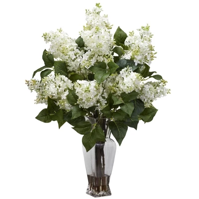Nearly Natural Lilac Artificial Flower Arrangement, Assorted 5 Nearly Natural Lilac Artificial Flower Arrangement, Assorted - Image 3