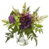 Nearly Natural 14-in Hydrangea & Berry Artificial Arrangement -Artificial Plant Store GUEST fb63508b 10b7 4f8b 9009 055d3b179e57