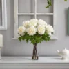 Nearly Natural 22-in Artificial Peony Arrangement With Cylinder Glass Vase -Artificial Plant Store GUEST fe981f9a 8252 42ac 919a d6d56dda9f6a